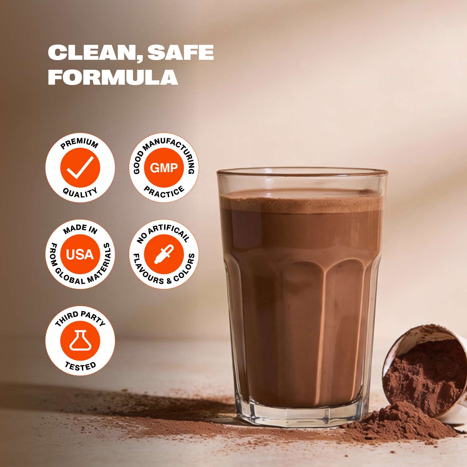 Chocolate Peanut Butter AMPOWER Whey Protein Case of 4 Jars