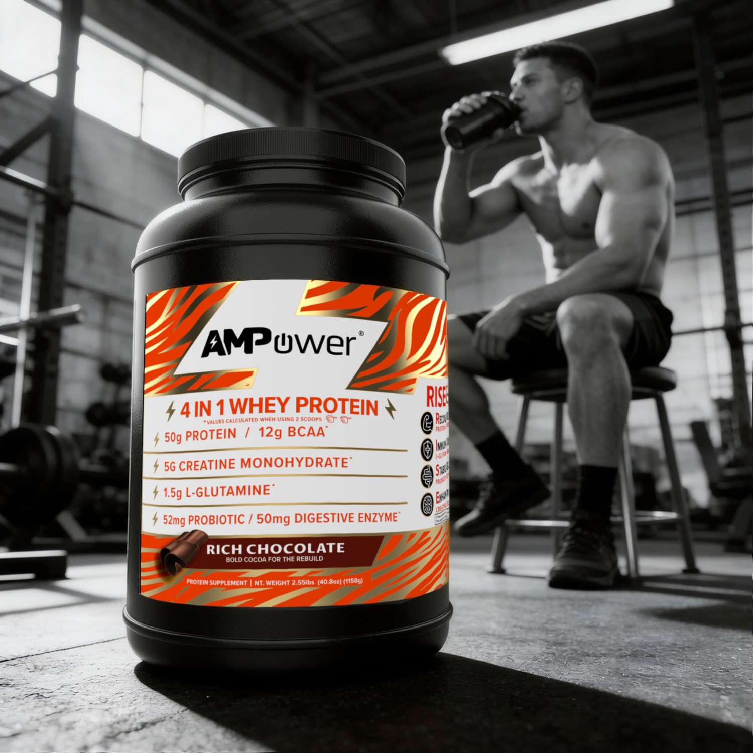 AMPOWER Whey Protein Jar