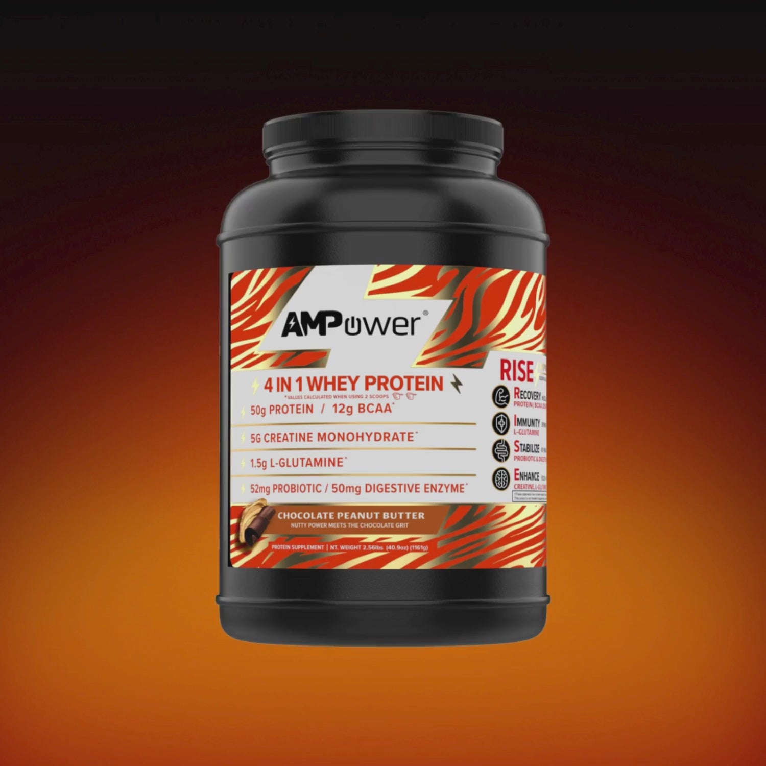 Chocolate Peanut Butter 4 In 1 Whey Protein Powder