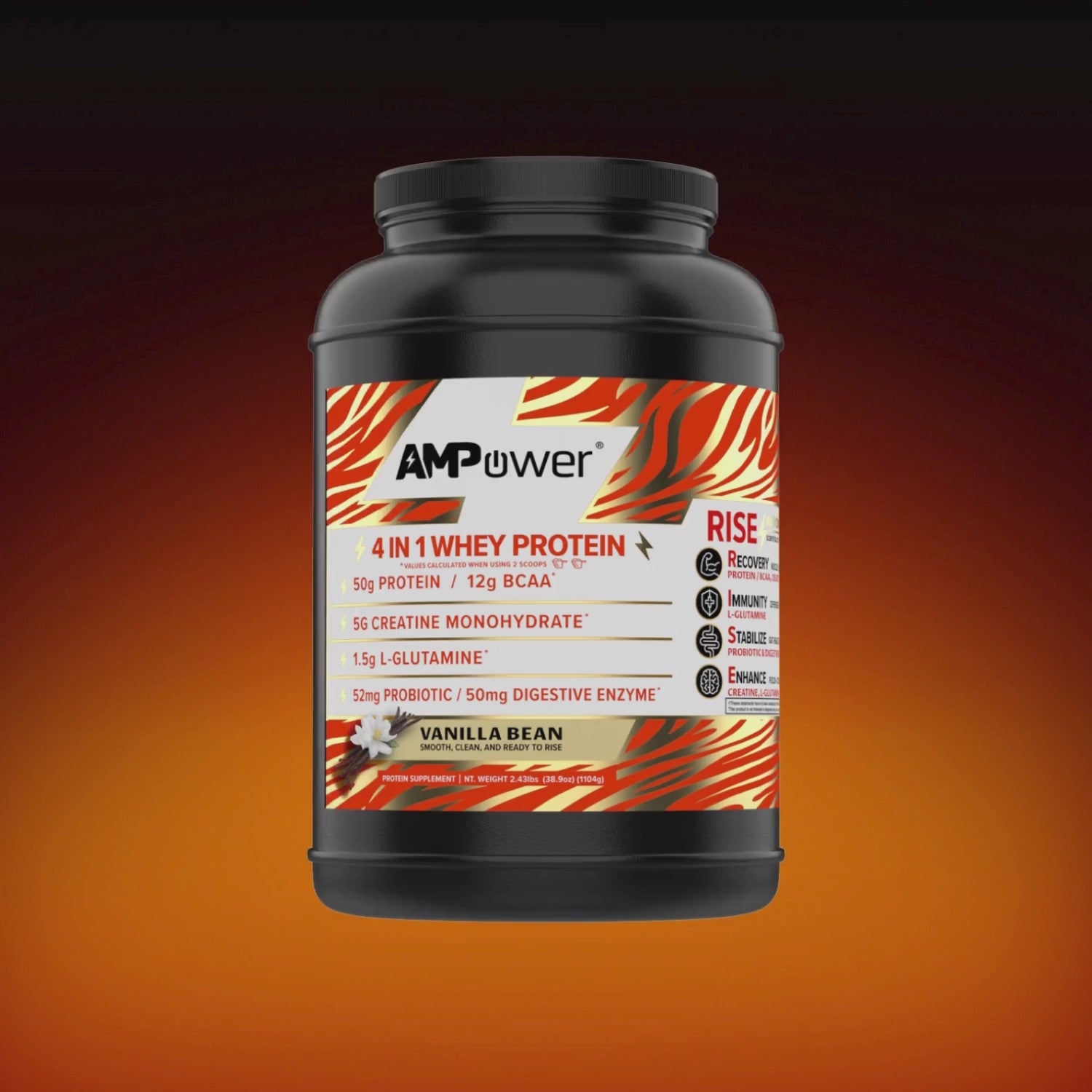 Vanilla Beans 4 In 1 Whey Protein Powder